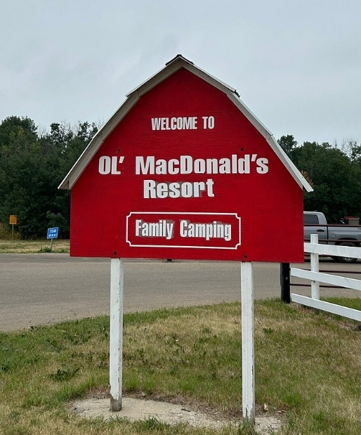 Entrance to Ol’ MacDonald’s Resort